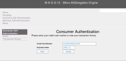 Consumer Self Administration - Authentication